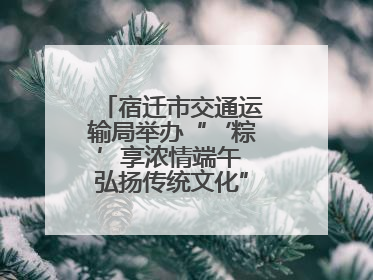 宿迁市交通运输局举办“‘粽’享浓情端午 弘扬传统文化”道德讲堂活动