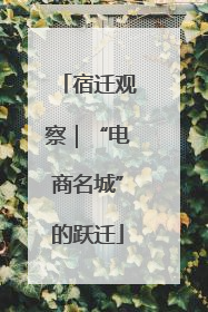 宿迁观察｜“电商名城”的跃迁