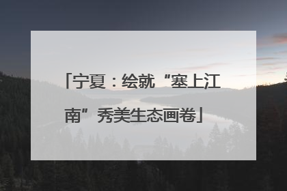 宁夏：绘就“塞上江南”秀美生态画卷