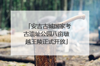 安吉古城国家考古遗址公园八亩墩越王陵正式开放