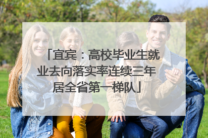宜宾：高校毕业生就业去向落实率连续三年居全省第一梯队