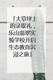 大草坪上的录取礼，乐山翡翠实验学校开启生态教育沉浸之旅