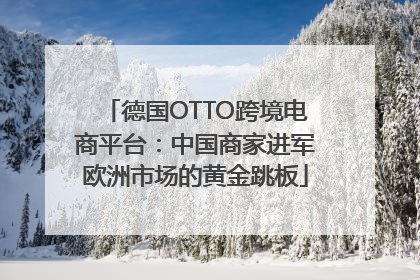 德国OTTO跨境电商平台：中国商家进军欧洲市场的黄金跳板