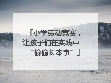 小学劳动竞赛，让孩子们在实践中“偷偷长本事”