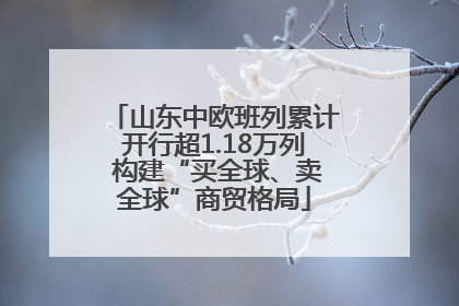 山东中欧班列累计开行超1.18万列 构建“买全球、卖全球”商贸格局