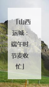 山西运城：端午时节麦收忙