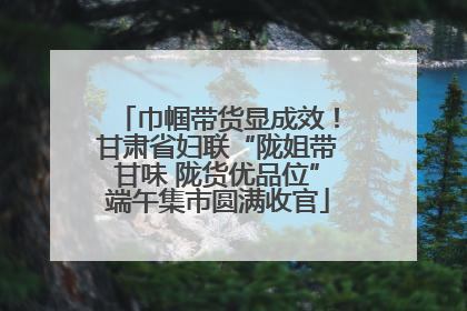 巾帼带货显成效！甘肃省妇联“陇姐带甘味 陇货优品位”端午集市圆满收官