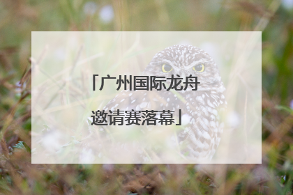 广州国际龙舟邀请赛落幕