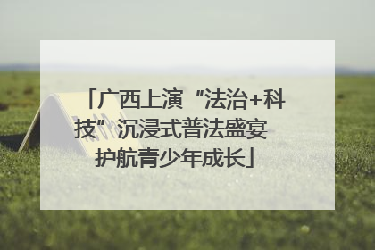 广西上演“法治+科技”沉浸式普法盛宴 护航青少年成长