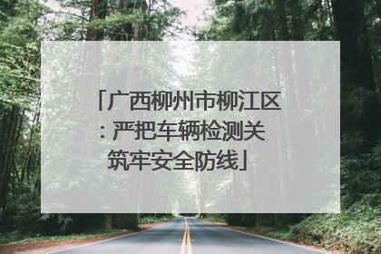 广西柳州市柳江区：严把车辆检测关 筑牢安全防线