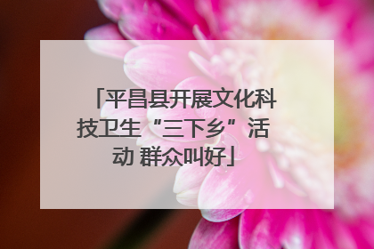 平昌县开展文化科技卫生“三下乡”活动 群众叫好