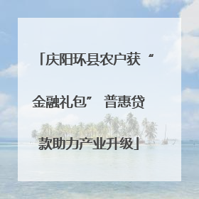 庆阳环县农户获“金融礼包” 普惠贷款助力产业升级