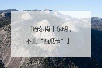府东街丨东明，不止“西瓜节”
