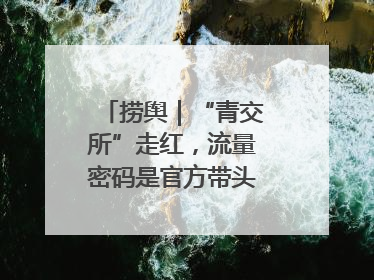 捞舆｜“青交所”走红，流量密码是官方带头“玩起来”