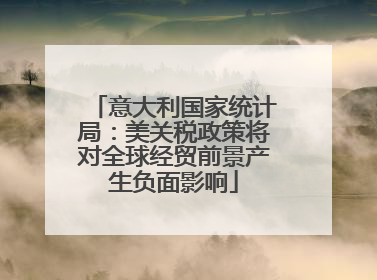 意大利国家统计局：美关税政策将对全球经贸前景产生负面影响