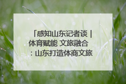 感知山东记者谈｜体育赋能 文旅融合：山东打造体商文旅融合发展新格局