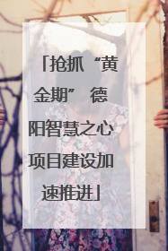 抢抓“黄金期” 德阳智慧之心项目建设加速推进