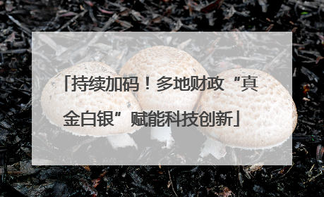 持续加码！多地财政“真金白银”赋能科技创新
