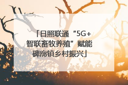 日照联通“5G+智联畜牧养殖”赋能碑廓镇乡村振兴