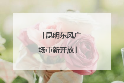 昆明东风广场重新开放
