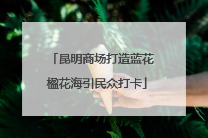 昆明商场打造蓝花楹花海引民众打卡