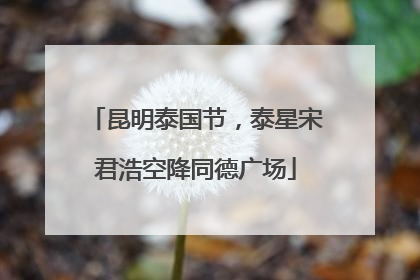 昆明泰国节，泰星宋君浩空降同德广场