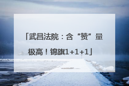 武昌法院：含“赞”量极高！锦旗1+1+1