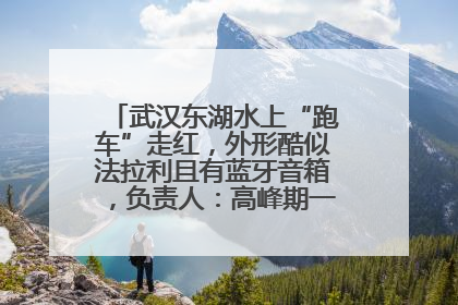 武汉东湖水上“跑车”走红，外形酷似法拉利且有蓝牙音箱，负责人：高峰期一两百人排队