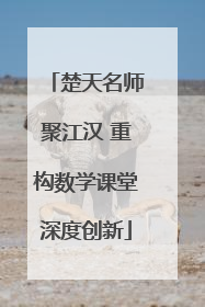 楚天名师聚江汉 重构数学课堂深度创新