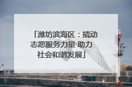 潍坊滨海区：撬动志愿服务力量 助力社会和谐发展