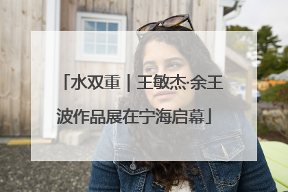 水双重｜王敏杰·余王波作品展在宁海启幕