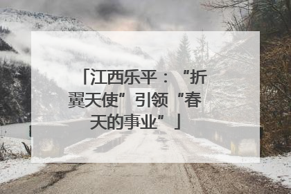 江西乐平：“折翼天使”引领“春天的事业”