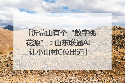 沂蒙山有个“数字桃花源”：山东联通AI让小山村C位出道