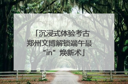 沉浸式体验考古 郑州文博解锁端午最“in”焕新术