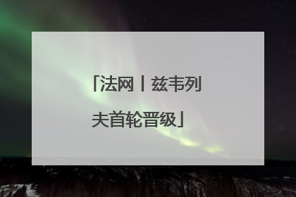法网丨兹韦列夫首轮晋级