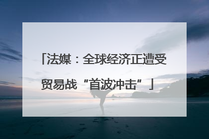 法媒：全球经济正遭受贸易战“首波冲击”
