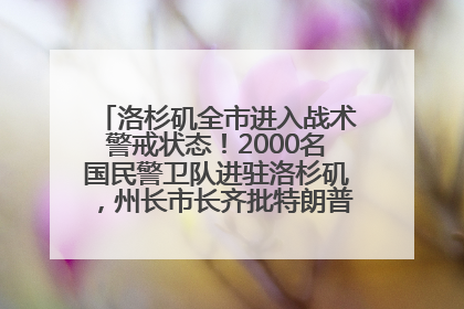 洛杉矶全市进入战术警戒状态！2000名国民警卫队进驻洛杉矶，州长市长齐批特朗普“制造混乱”