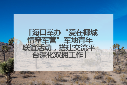 海口举办“爱在椰城 情牵军营”军地青年联谊活动，搭建交流平台深化双拥工作