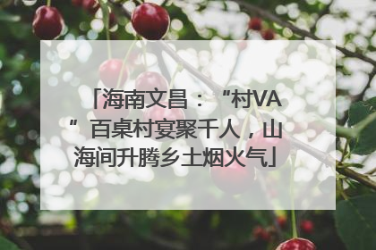 海南文昌：“村VA”百桌村宴聚千人，山海间升腾乡土烟火气