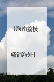 海南荔枝畅销海外