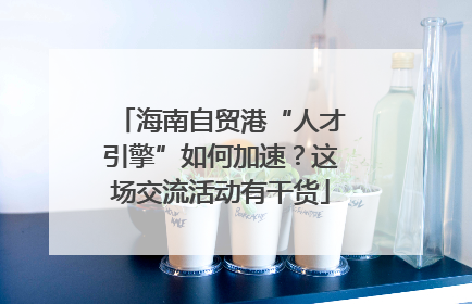 海南自贸港“人才引擎”如何加速？这场交流活动有干货
