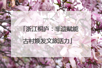 浙江桐庐：非遗赋能古村焕发文旅活力