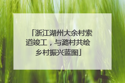 浙江湖州大余村索道竣工，与潞村共绘乡村振兴蓝图