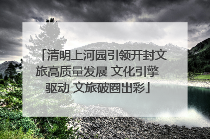 清明上河园引领开封文旅高质量发展 文化引擎驱动 文旅破圈出彩