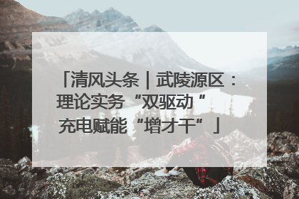清风头条｜武陵源区：理论实务“双驱动 ” 充电赋能“增才干”