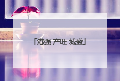 港强 产旺 城盛