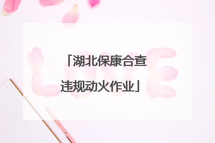 湖北保康合查违规动火作业