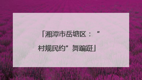 湘潭市岳塘区：“村规民约”舞蹁跹