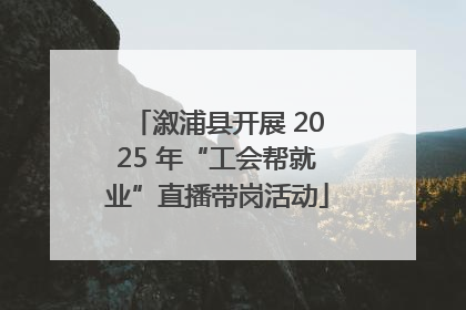 溆浦县开展 2025 年“工会帮就业”直播带岗活动