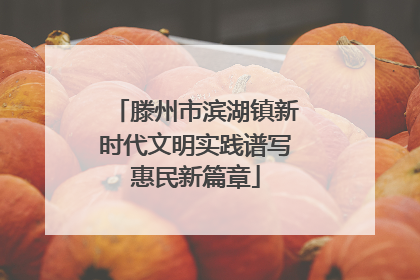 滕州市滨湖镇新时代文明实践谱写惠民新篇章